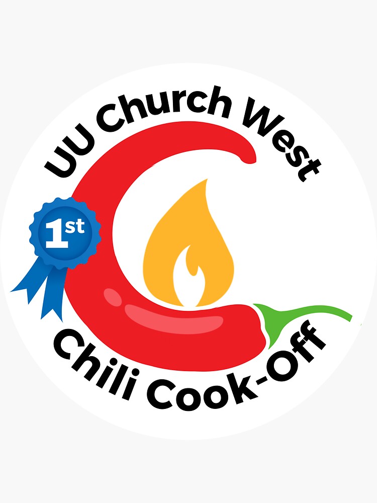 Thumbnail 3 of 3, Sticker, UUCW's Chili Cook-Off designed and sold by UUCW.