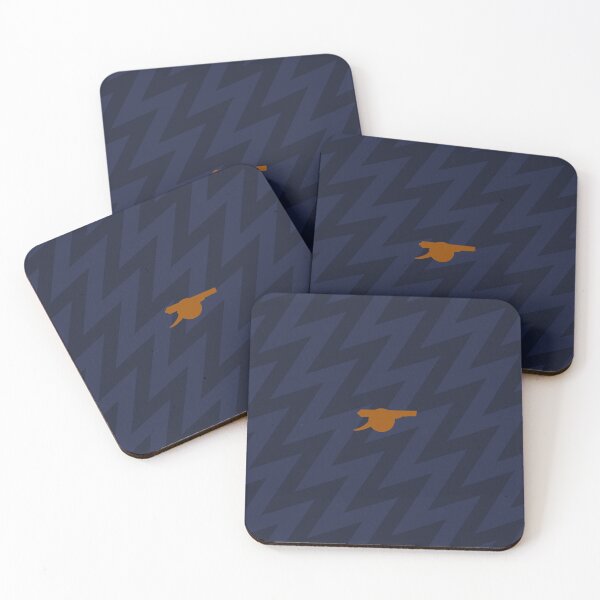 Arsenal FC Modern Zig Zag Pattern Artwork Coasters (Set of 4)