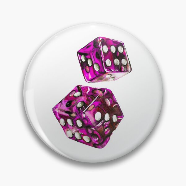 Item preview, Pink dice drawing designed and sold by Jcolordrawingz.