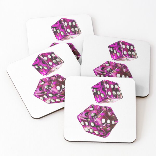 Item preview, Pink dice drawing designed and sold by Jcolordrawingz.