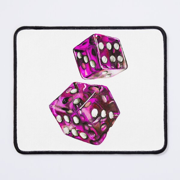 Item preview, Pink dice drawing designed and sold by Jcolordrawingz.
