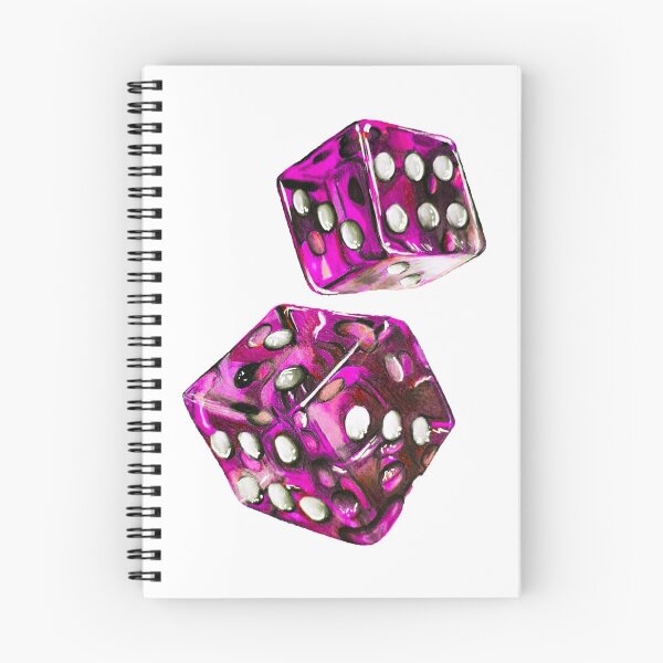 Item preview, Pink dice drawing designed and sold by Jcolordrawingz.