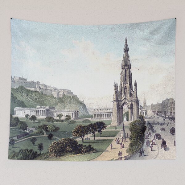 Item preview, Vintage Illustration of Princes Street, Edinburgh designed and sold by yourscotland.
