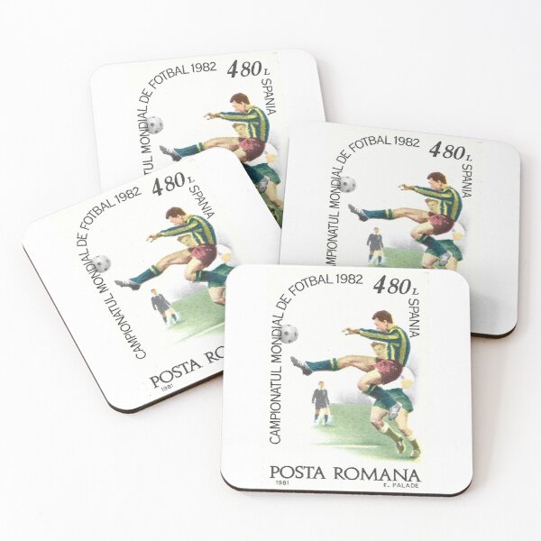 Item preview, World Cup Spain 1982 Romanian Stamp #2 designed and sold by OrangePyramid.