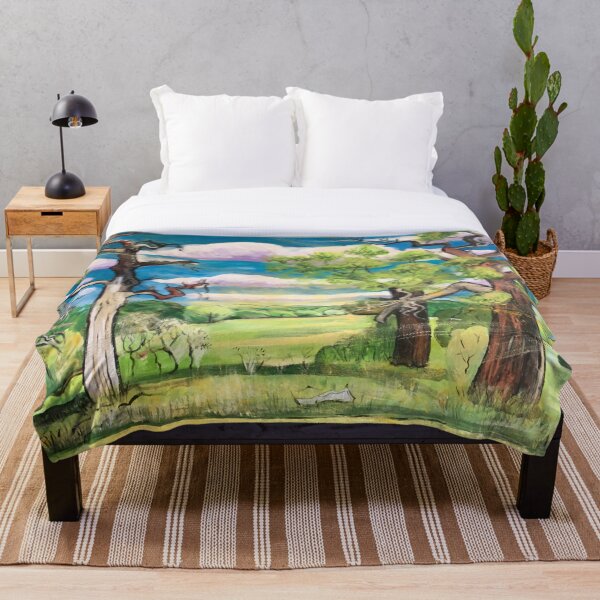 Under The Oak Tree: Looking Ahead Throw Blanket
