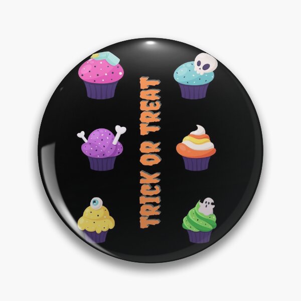 Item preview, Trick Or Treat Cute But Creepy Funny Halloween Cupcake Pack designed and sold by Vibbin4Life33.