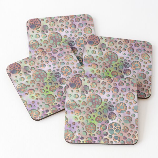 Item preview, Colorful bubbles watercolor imaginary print designed and sold by likapix.