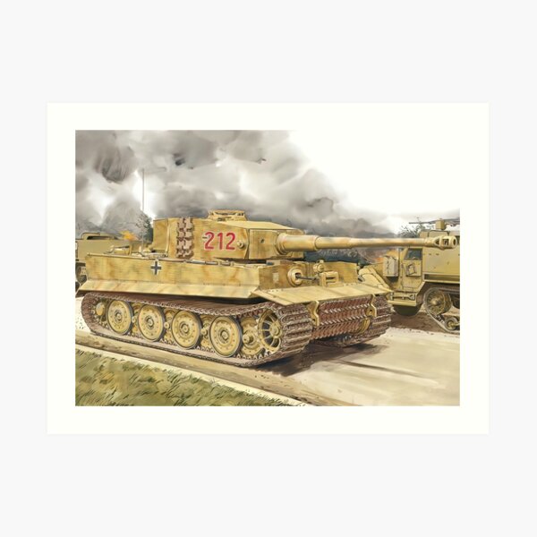 Panzerkampfwagen VI Tiger I Blueprint Art Print for Sale by The War Effort