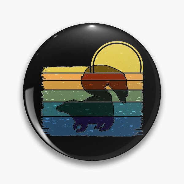 Artikelvorschau, Netter Stinktier-Silhouette-Retro-Sonnenuntergang entworfen und verkauft von SUNarea.