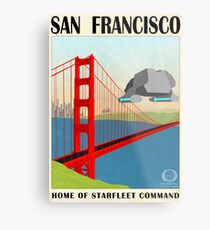 Star Trek - Travel Poster (San Francisco) Metal Print
