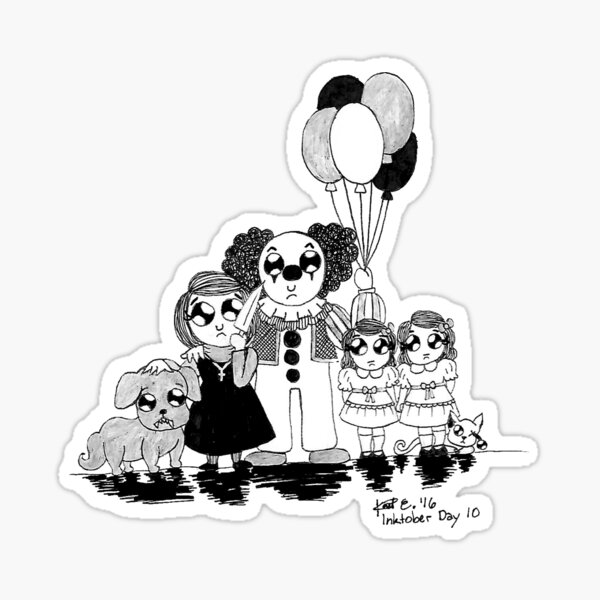 Stephen King Cuties- Inktober 2016 Sticker