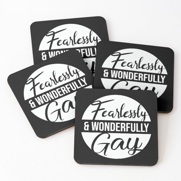 Item preview, Fearlessly Gay - White designed and sold by ADHDalex.