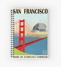 Star Trek - Travel Poster (San Francisco) Spiral Notebook