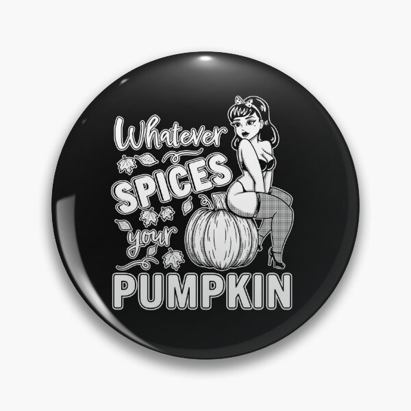 Item preview, Whatever Spices Your Pumpkin Pinup Girl designed and sold by Grimble Scribbs.
