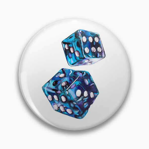 Item preview, Blue dice drawing designed and sold by Jcolordrawingz.