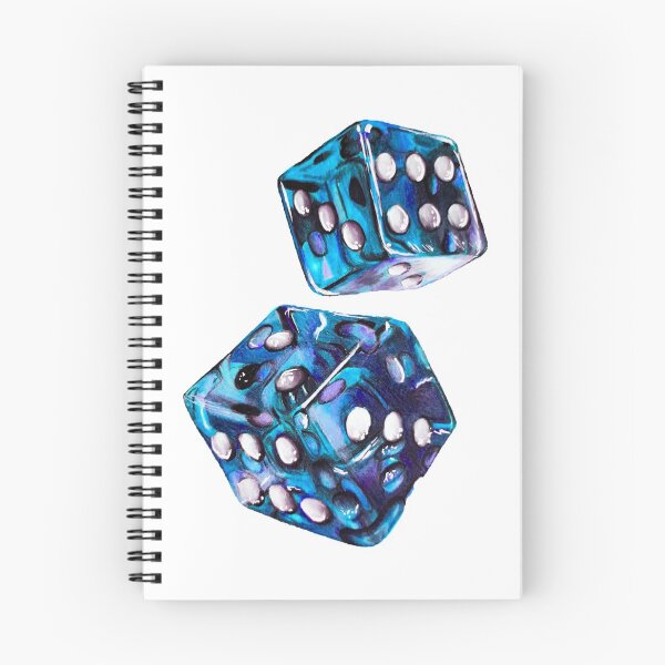 Item preview, Blue dice drawing designed and sold by Jcolordrawingz.