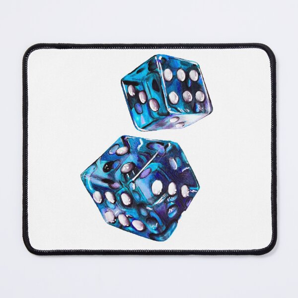 Item preview, Blue dice drawing designed and sold by Jcolordrawingz.