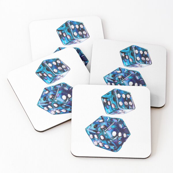 Item preview, Blue dice drawing designed and sold by Jcolordrawingz.
