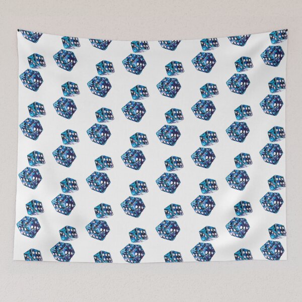 Item preview, Blue dice drawing designed and sold by Jcolordrawingz.