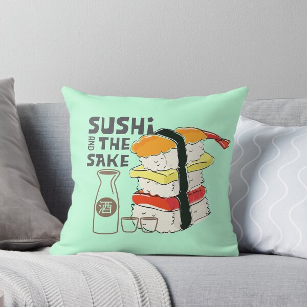Item preview, Sushi and the sake  suuperr combination, yummy Japanese cuisine designed and sold by Harshler-Art.