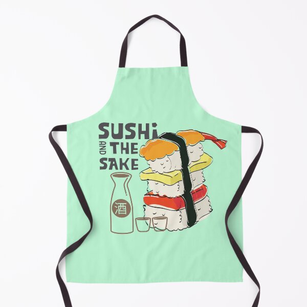 Item preview, Sushi and the sake suuperr combination, yummy Japanese cuisine designed and sold by Harshler-Art.