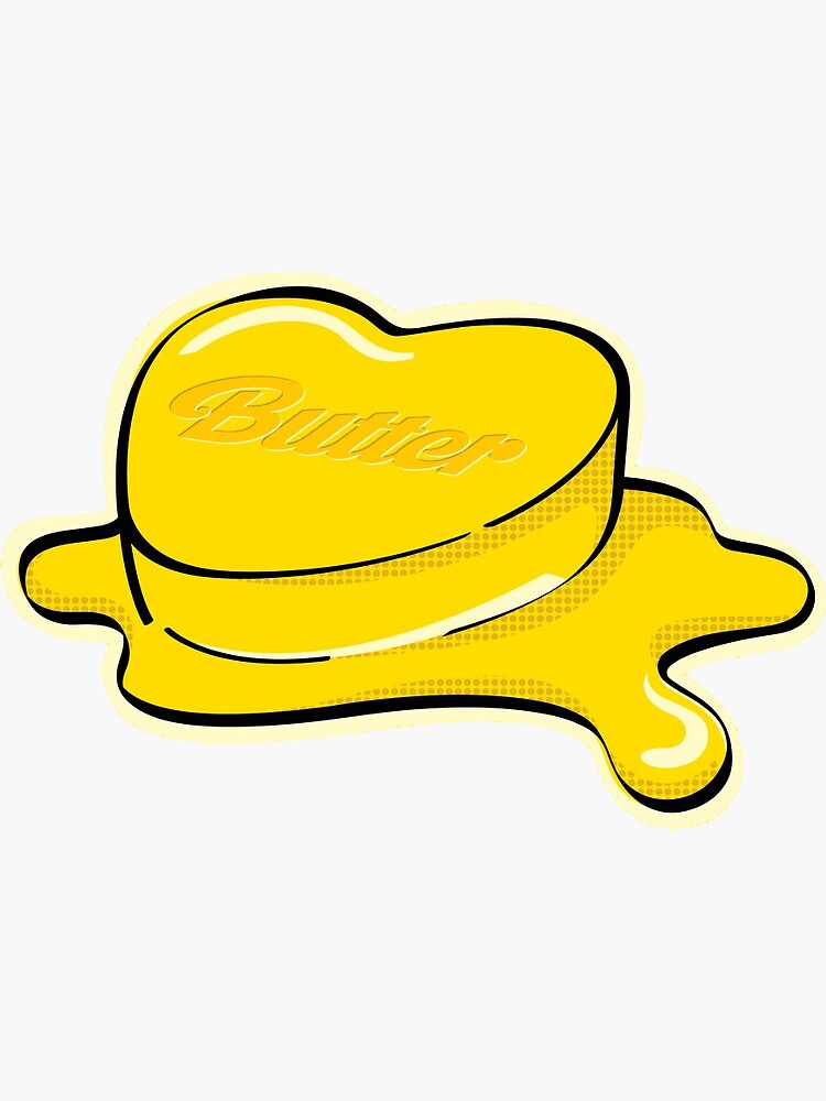 "Butter BTS Album Cover " Sticker for Sale by Twentyfan Redbubble