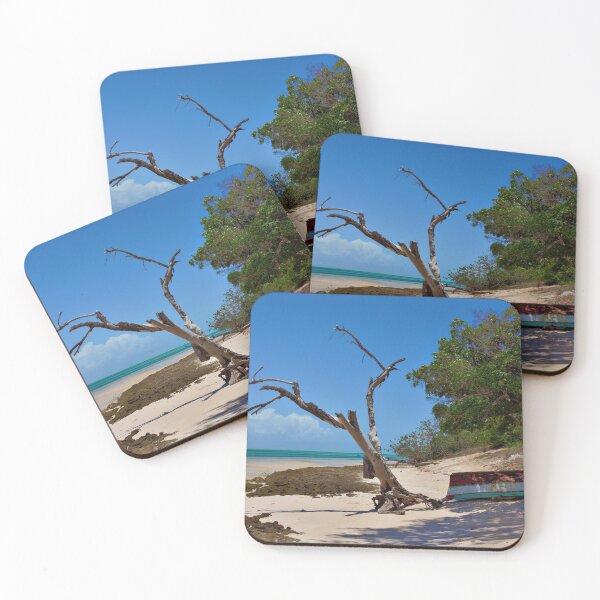 Item preview, Fishing Boat in the Shade on a Tropical Beach designed and sold by Jeremy Hayden.
