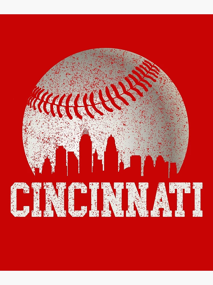 Throwback Cincinnati Baseball T-shirt Vintage-style Reds 