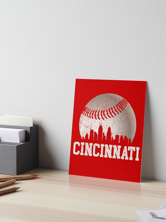 Vintage cincinnati baseball Sticker for Sale by dfxsam08