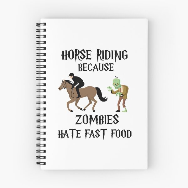 Item preview, Horse Riding Because Zombies Hate Fast Food designed and sold by imaneless.