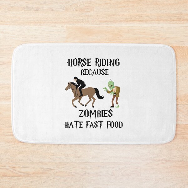 Item preview, Horse Riding Because Zombies Hate Fast Food designed and sold by imaneless.