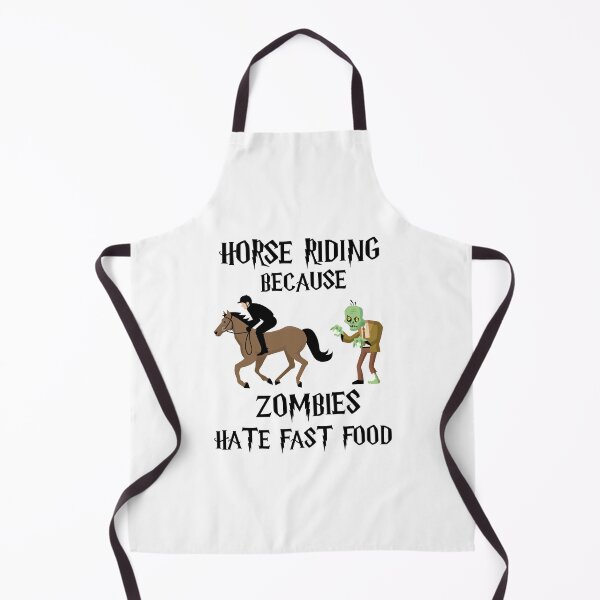 Item preview, Horse Riding Because Zombies Hate Fast Food designed and sold by imaneless.