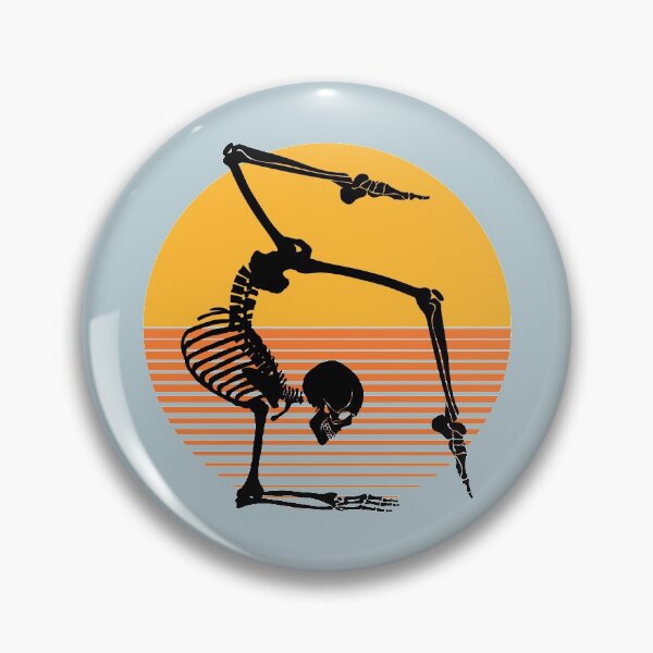Item preview, Funny Meditating Skeleton Yoga Sunset, Halloween, meditation, Zen | designed and sold by Boom-llqb.