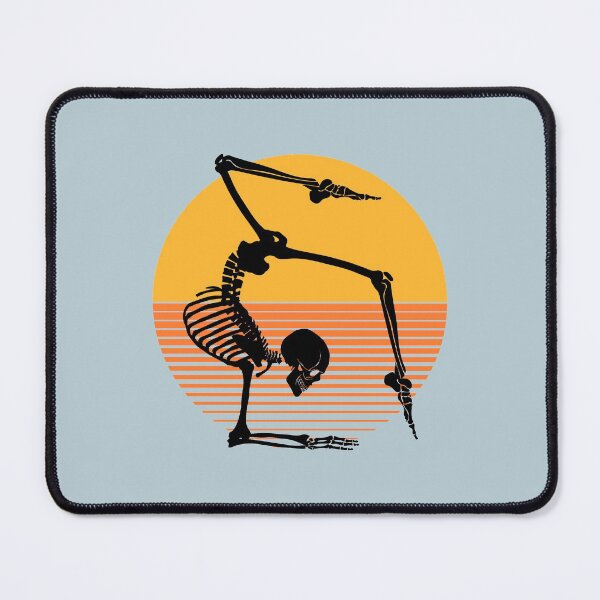 Item preview, Funny Meditating Skeleton Yoga Sunset, Halloween, meditation, Zen | designed and sold by Boom-llqb.