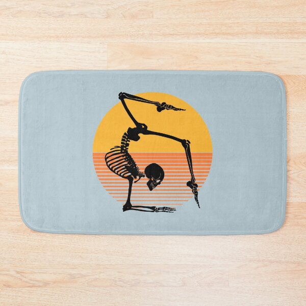 Item preview, Funny Meditating Skeleton Yoga Sunset, Halloween, meditation, Zen | designed and sold by Boom-llqb.