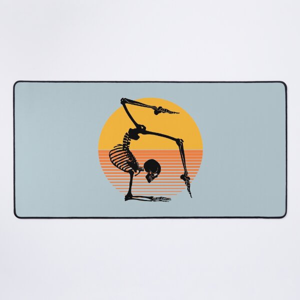 Item preview, Funny Meditating Skeleton Yoga Sunset, Halloween, meditation, Zen | designed and sold by Boom-llqb.