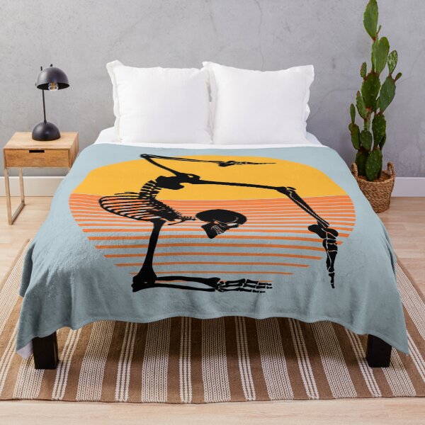 Item preview, Funny Meditating Skeleton Yoga Sunset, Halloween, meditation, Zen | designed and sold by Boom-llqb.