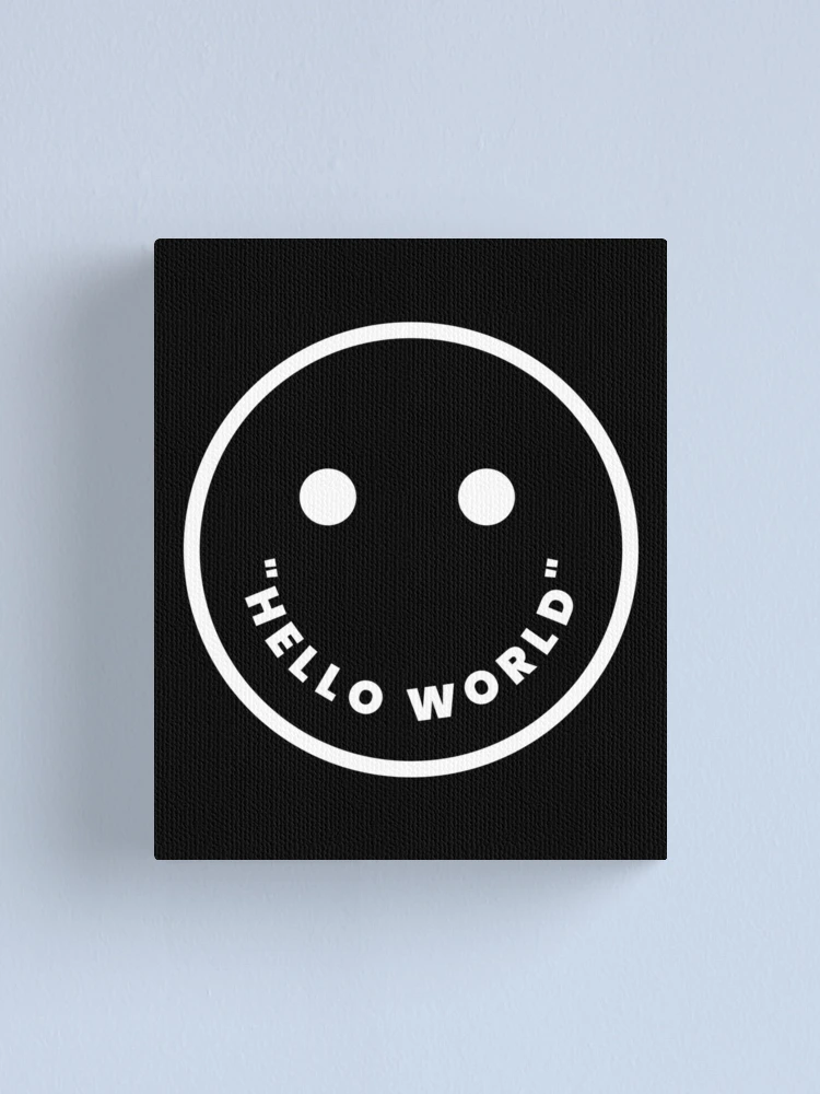 Thumbnail 1 of 3, Canvas Print, Computer Geek Hello World designed and sold by ComputerGeeksTs.