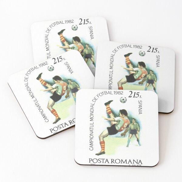 Item preview, World Cup Spain 1982 Romanian Stamp #3 designed and sold by OrangePyramid.