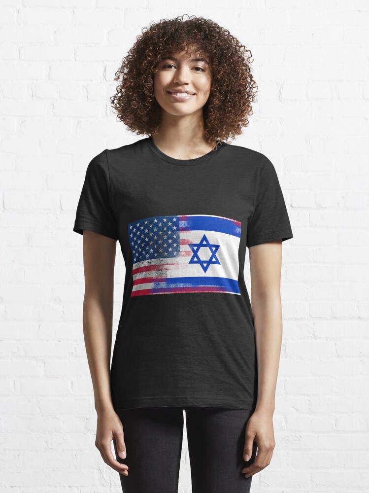 Israeli American Half Israel Half America Flag T Shirt By Ozziwar Redbubble 1619