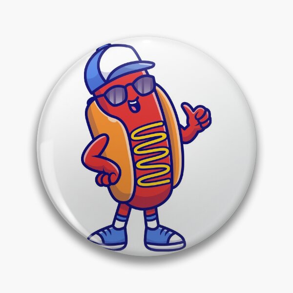 Item preview, Hot Dog Thumbs Up (pulgar hacia arriba) designed and sold by stargazerdesign.