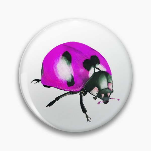 Item preview, Purple pink ladybug drawing designed and sold by Jcolordrawingz.