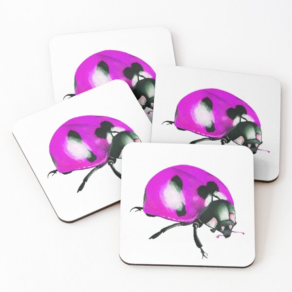 Item preview, Purple pink ladybug drawing designed and sold by Jcolordrawingz.