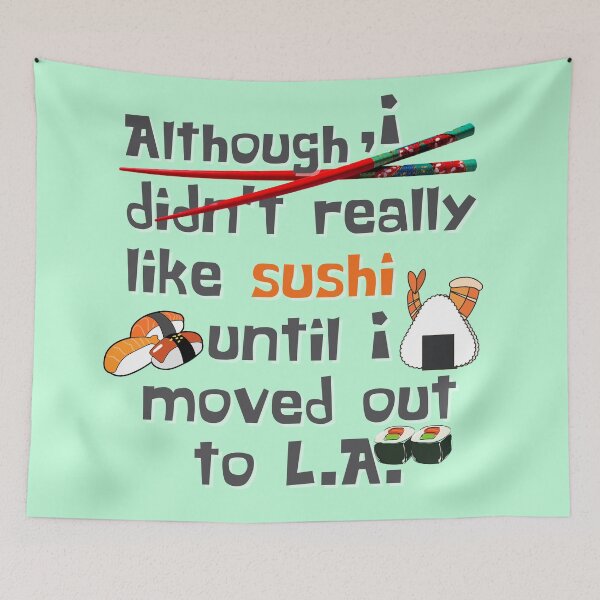 Item preview, yummy L.A sushi, yummy Japanese sushi in los angeles designed and sold by Harshler-Art.