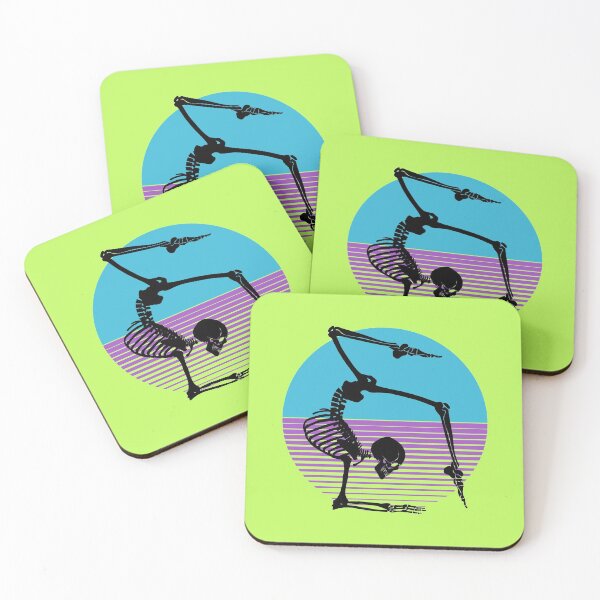Item preview, Funny Meditating Skeleton Yoga Sunset, Halloween, meditation, Zen | designed and sold by Boom-llqb.