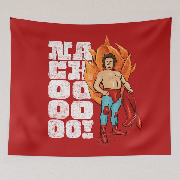 Artikelvorschau, Nachooo! - Nacho Libre - Weißer Text entworfen und verkauft von sticker-stacker.