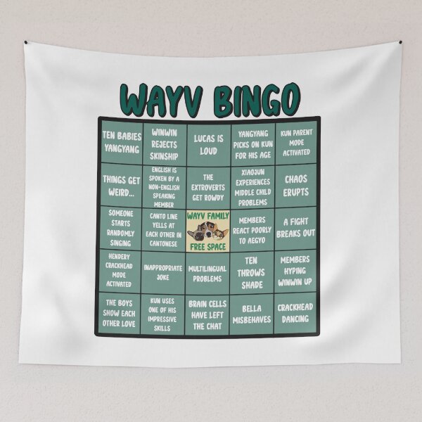 Item preview, WayV Meme Bingo designed and sold by K'Boppin.