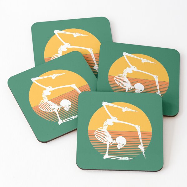 Item preview, Funny Meditating Skeleton Yoga Sunset, Halloween, meditation, Zen | designed and sold by Boom-llqb.