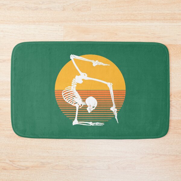 Item preview, Funny Meditating Skeleton Yoga Sunset, Halloween, meditation, Zen | designed and sold by Boom-llqb.
