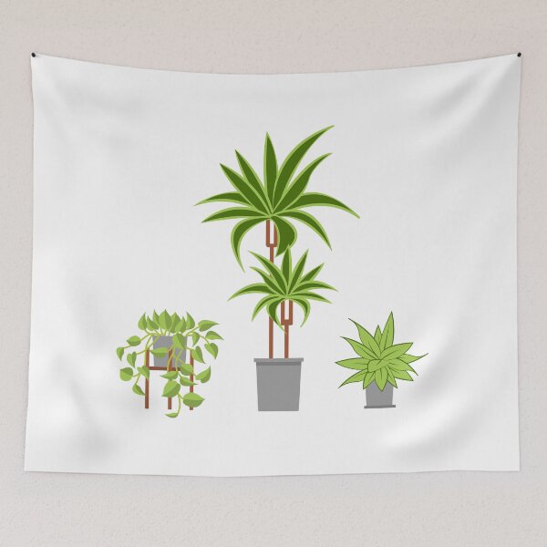 Item preview, 3 illustrated house plants designed and sold by WietskeWelten.